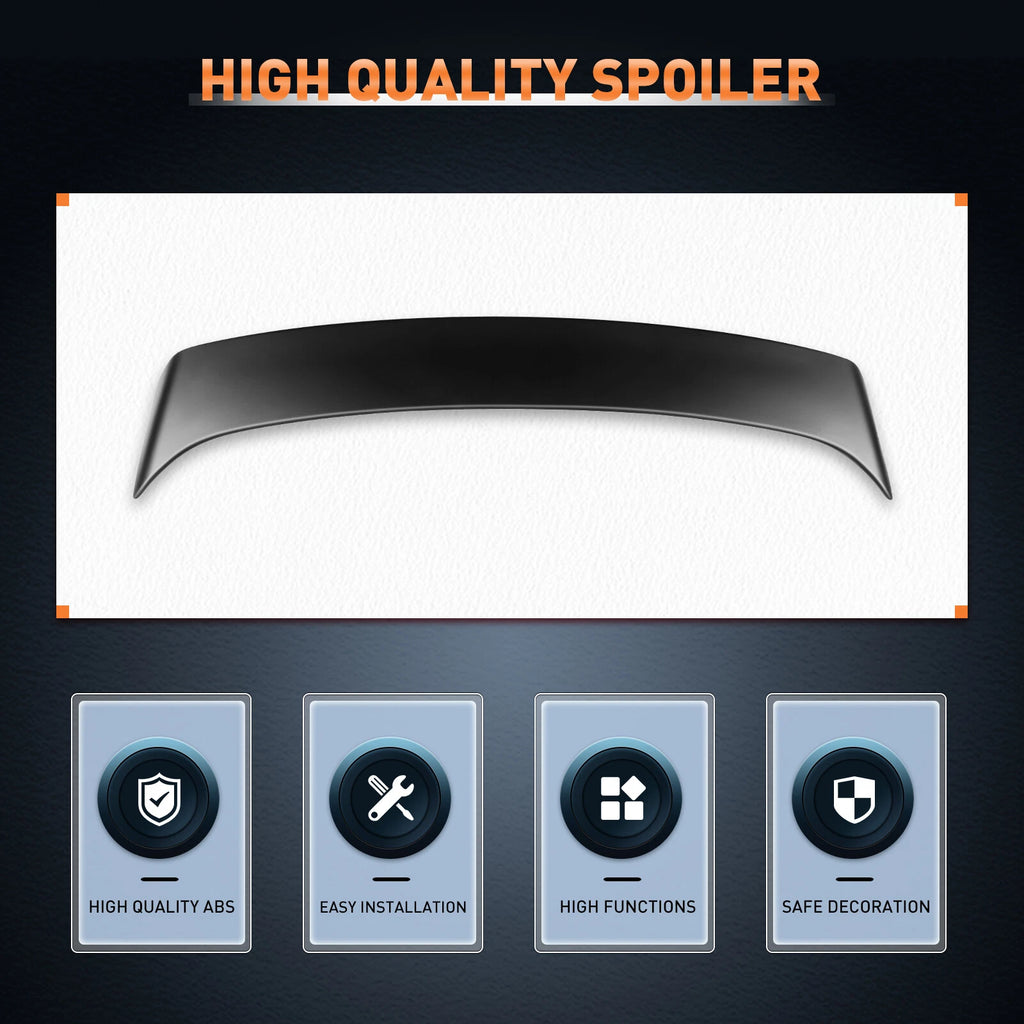 Matte Black Wing Spoiler with LED Brake for Toyota Corolla (2003-2013)
