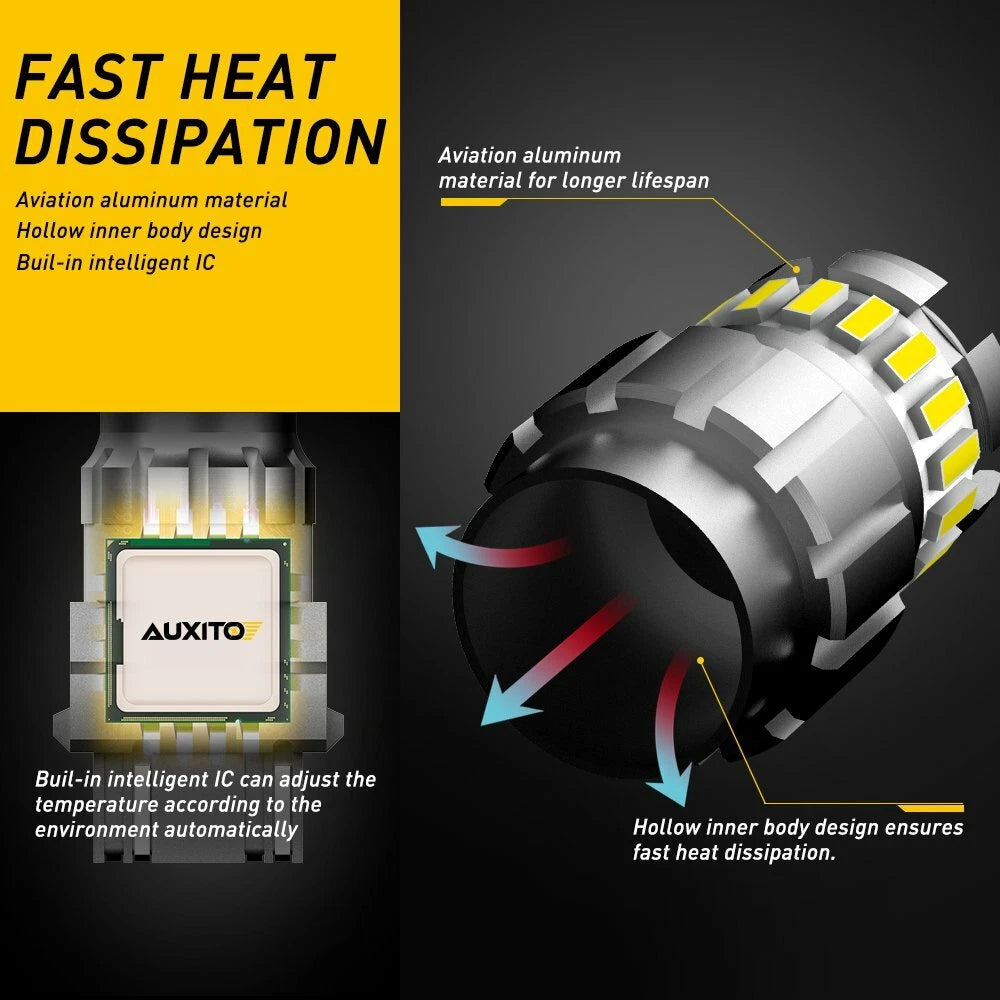 2X LED Daytime Running Light Bulb for AUXITO 3157 4114 4157 (YYYY–YYYY)