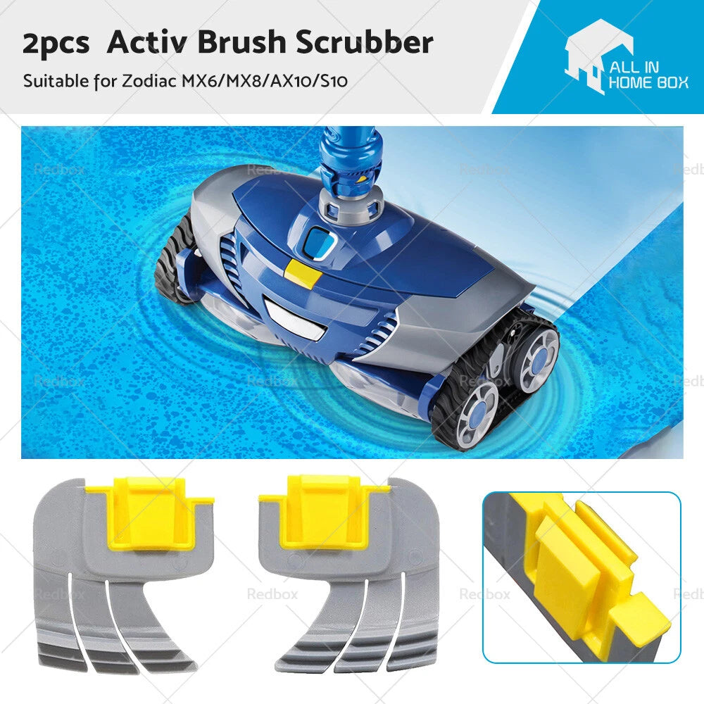 2X Activ Brush Scrubber for Zodiac MX6 MX8 AX10 AstralPool S10 (No Year)