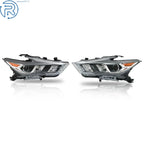 Set of 2 LED Headlights for Nissan Maxima Platinum/SR (2016–2018) Chrome Housing