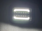 Pair Clear LED Front Corner Turn Signal Parking Light for Hummer H2 (2003–2009)