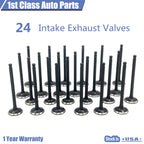 24PCS Intake Exhaust Valve Kit for Hyundai Santa Fe, Kia Amanti, Sorento (2001–2009)