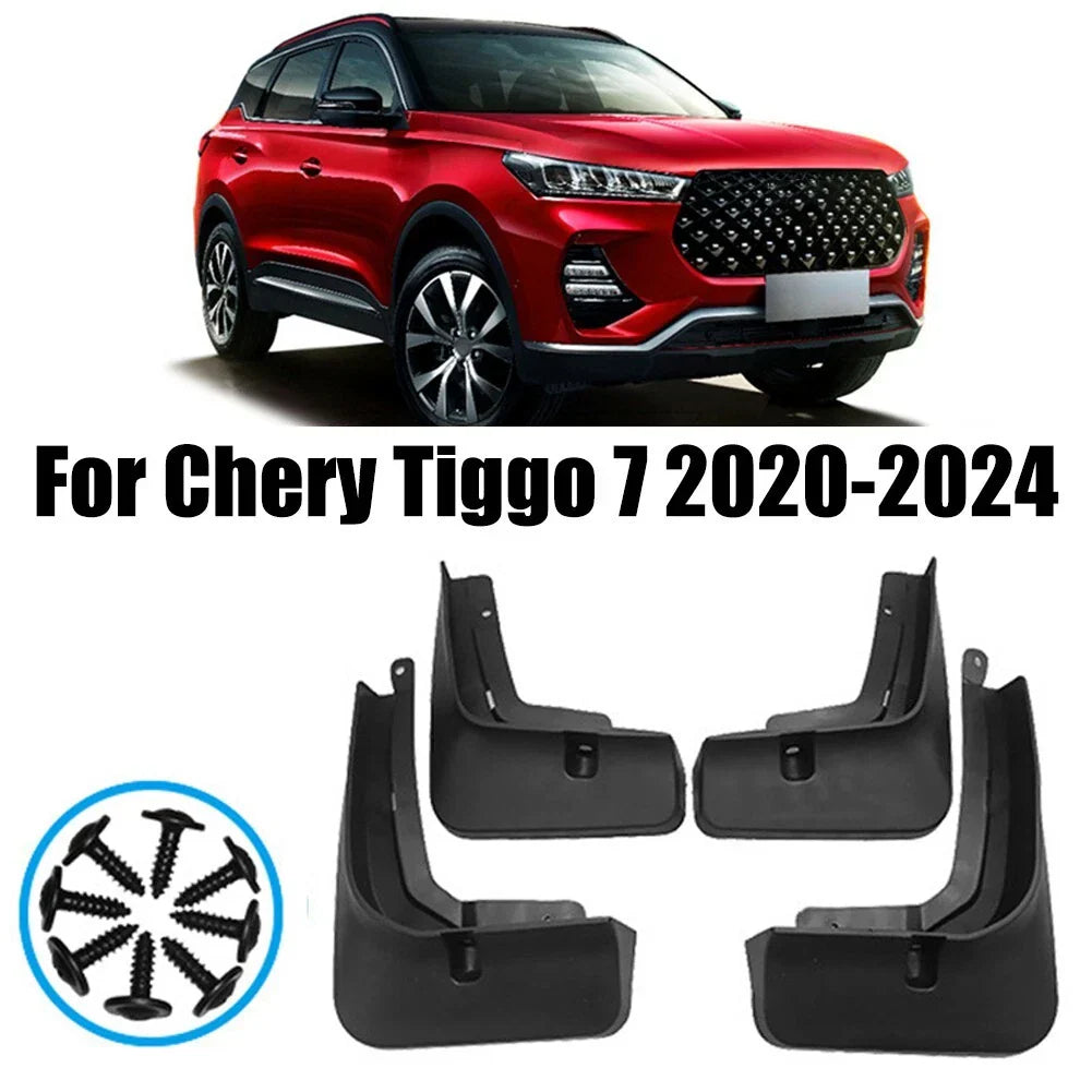 Front Rear 4pcs / Mudflaps for Chery Tiggo 7 (2020–2023)