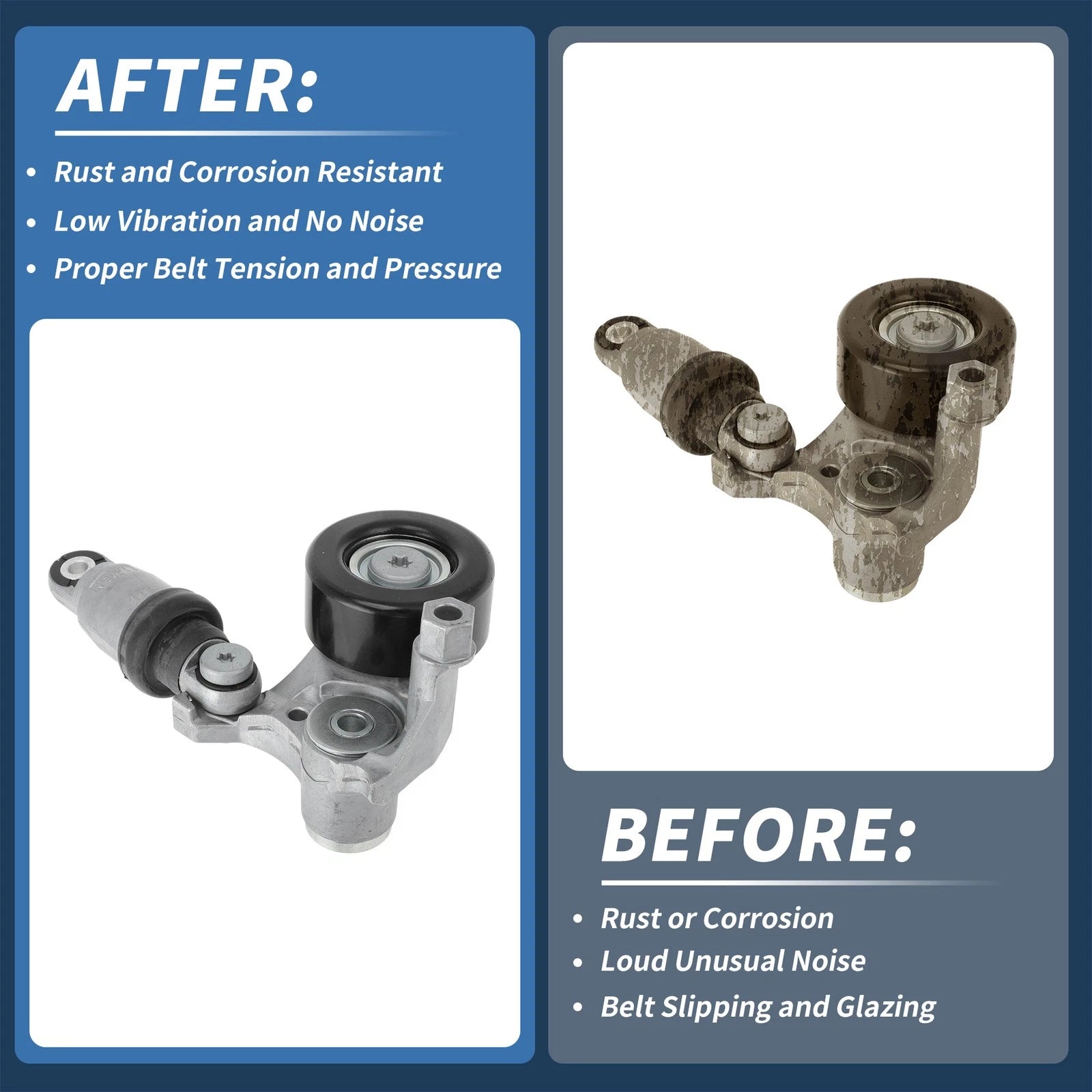 Belt Tensioner for Honda Civic (2017–2024) No. 31170RPYG01 Metal 1 Pc