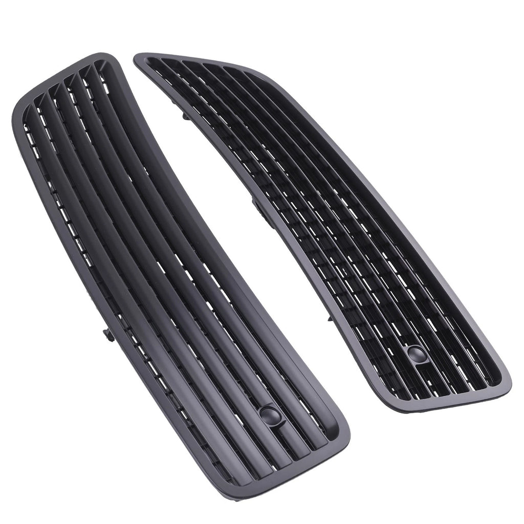 Hood Grille Vent Cover for Mercedes W221 (2007–2013) 2218800205 Black ABS Pair