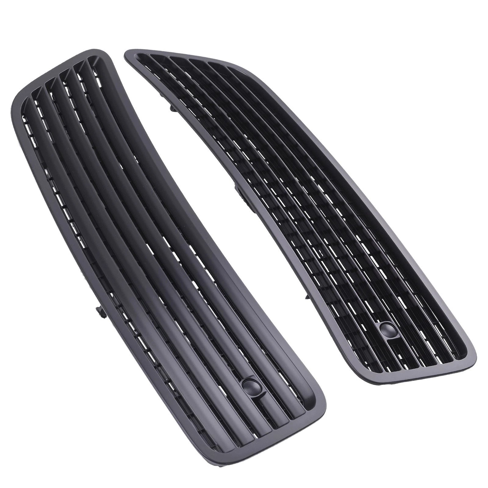 Hood Grille Vent Cover for Mercedes W221 (2007–2013) 2218800205 Black ABS Pair