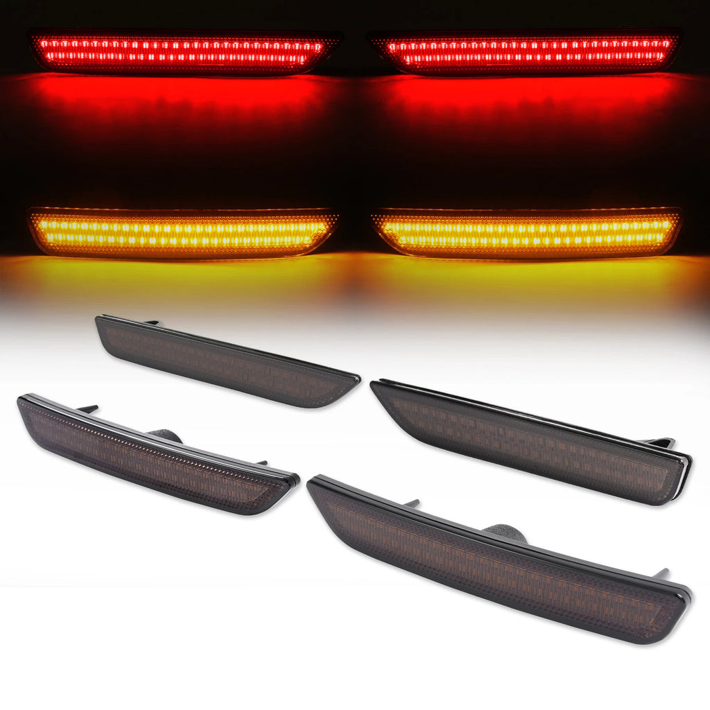 Set of 2 Smoke Lens Side Marker Lights for Ford Mustang (2010-2014)