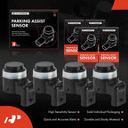 Set of 4 Parking Aid Assist Sensors for Ram 1500 2500 3500 (2010–2023)