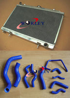 Aluminum Radiator + Red Silicone Hose for Nissan Silvia S14 S15 200SX (1995-2002)