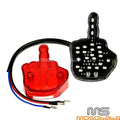LED Tail Light Rear Brake License Plate Lamp Red Lens for Harley