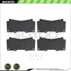 Set of 4 Metallic Brake Pads for Hummer H3 (2006–2010) H3T (2009–2010)