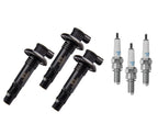 3-Pack Ignition Coil & NGK Plugs for SeaDoo 4-Tec GTI GTS SE (2002–2009)