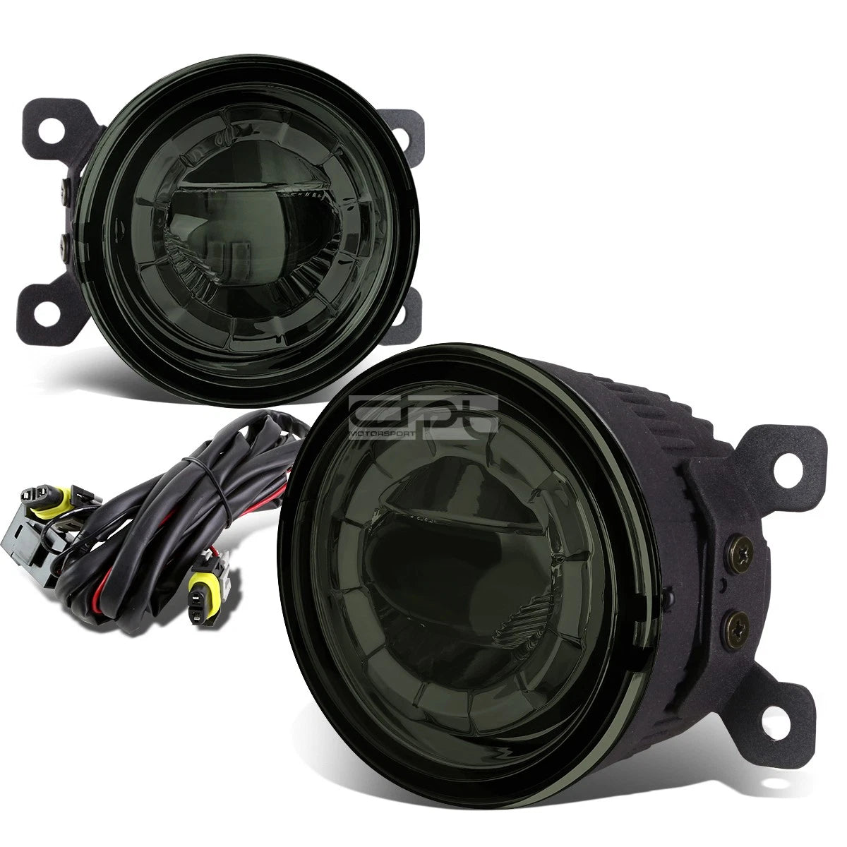 3.5" Round Aluminum Housing Smoked 5W LED Fog Light Lamp + Mount for