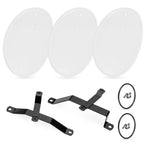 White Number Plate Kit for Honda Z50 Z50R (1979–1987)