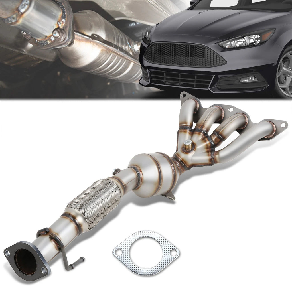 Front Center Catalytic Converter Exhaust Piping for Ford Focus (2012–2018)