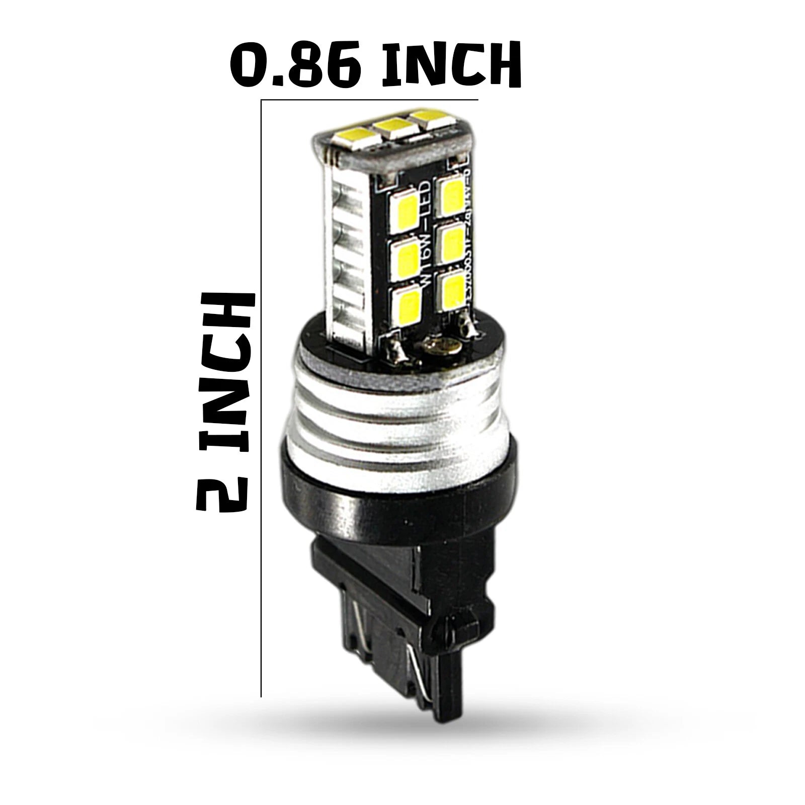 HID 6000K White Max LED Backup Reverse Light Bulb for Ford Mustang (2015-2019)