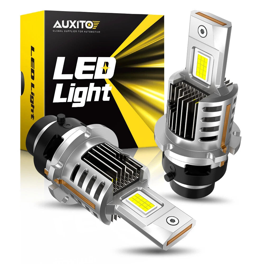 2X LED Headlight Bulb for D4S D4R (HID Xenon, Super White 6500K)