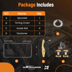 Timing Chain Kit & Tensioner for Lincoln MKX, Ford Taurus, Flex (2007–2019)