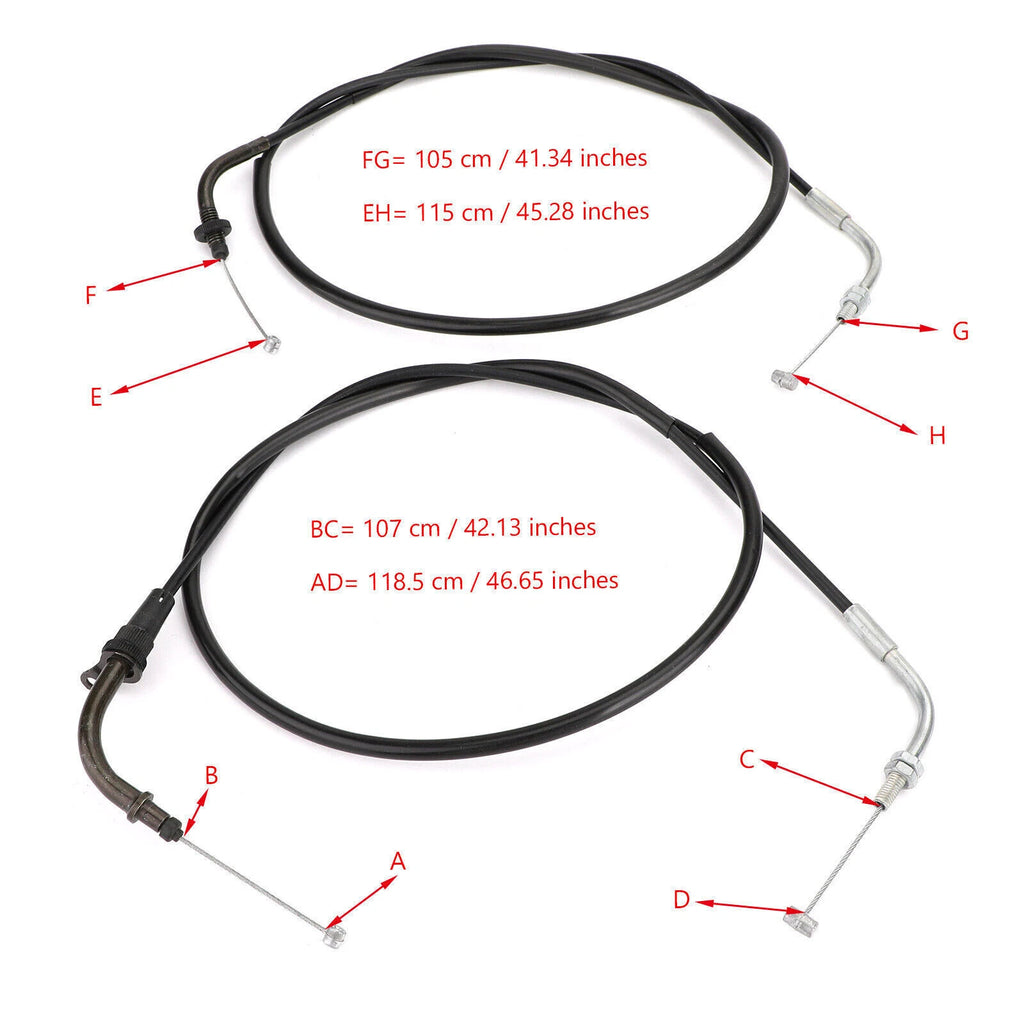 Throttle Cable 5PB-26311-10 for Yamaha V-Star 1100 (1999–2011)