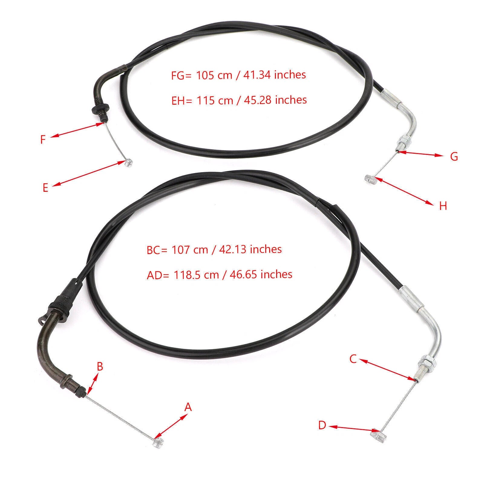 Throttle Cable 5PB-26311-10 for Yamaha V-Star 1100 (1999–2011)