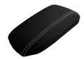 Leather Console Lid Armrest Cover for Toyota Corolla (2014–2019) Pink Stitch