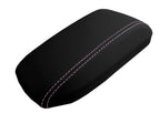 Leather Console Lid Armrest Cover for Toyota Corolla (2014–2019) Pink Stitch