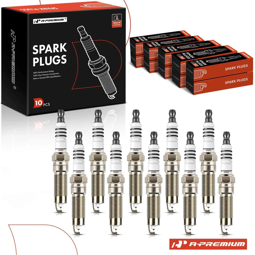 10x Iridium Platinum Spark Plugs for Ford F-250 Super Duty (2008–2010)