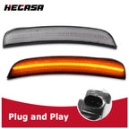 Set of 2 Smoked Lens Front LED Side Marker Lights for Chrysler 300 (2015–2023)