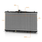 Aluminum Radiator for Chevy Optra/Suzuki Forenza (2004–2010)