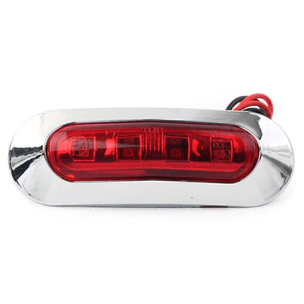 Set of 4 LED Side Clearance Marker Lights for Car Truck Trailer (12V 24V)
