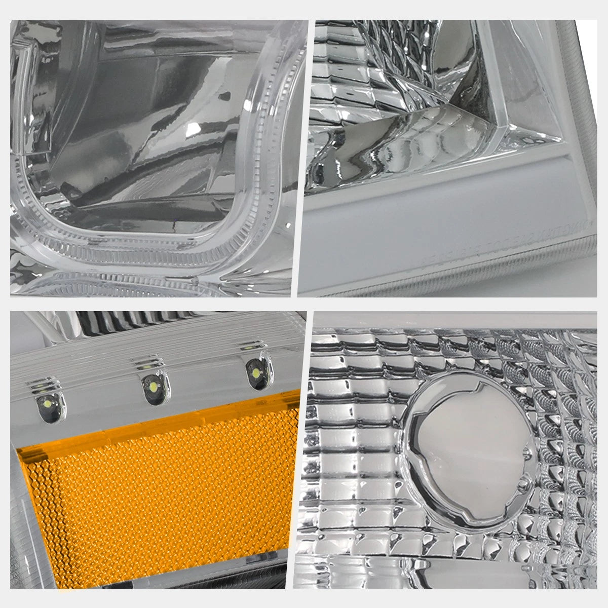 LED DRL Bar J-Halo Headlights for Chevy Silverado/Avalanche (2003–2006)