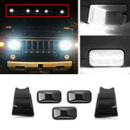5X Black Smoked Lens LED Cab Roof Marker Lights for Hummer H2 (2003–2009)