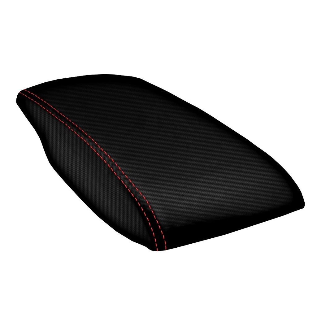 Console Armrest Lid Cover for Toyota Camry (2007–2011) Red Stitch