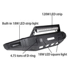 Front/Rear Bumper for Ford F150 (2015–2020) Steel Guard with LED Winch Plate