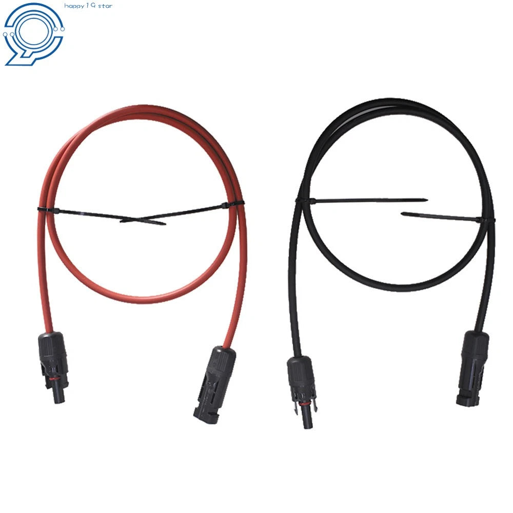 1 Pair 3 Feet Solar Panel Extension Cable 10 AWG for Universal Use