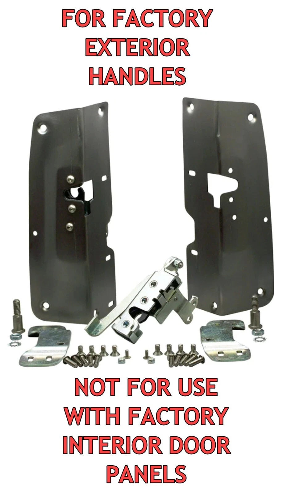 Bolt-In Bear Claw Door Latches Kit for 1955-1959 Chevy Truck AFM Door