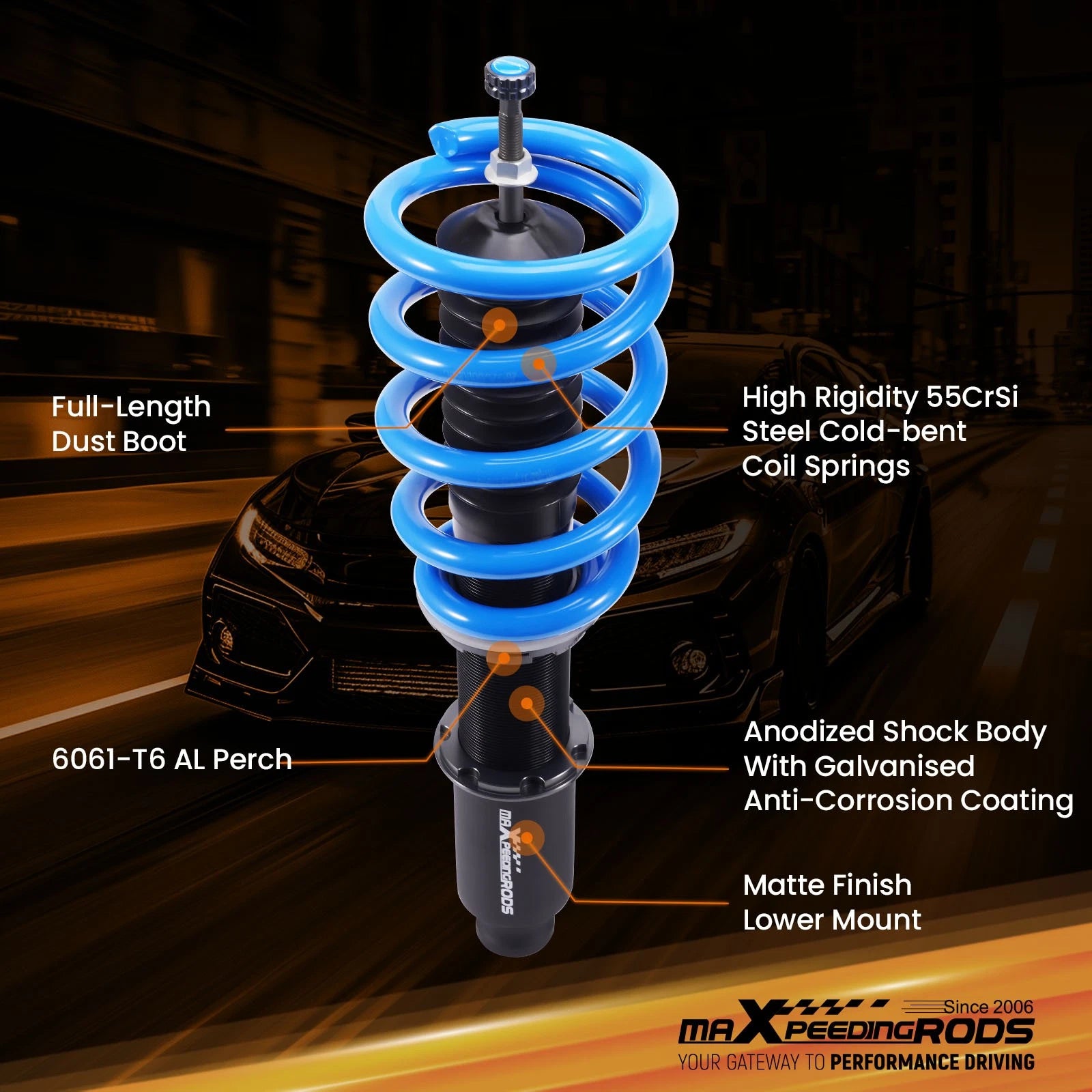 Coilovers Lowering Kit for Cadillac CTS Coupe AWD (2011-2014)