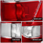 Right Side Tail Light for Ford F-150 (2021–2023) OE Style Chrome Housing Red Lens