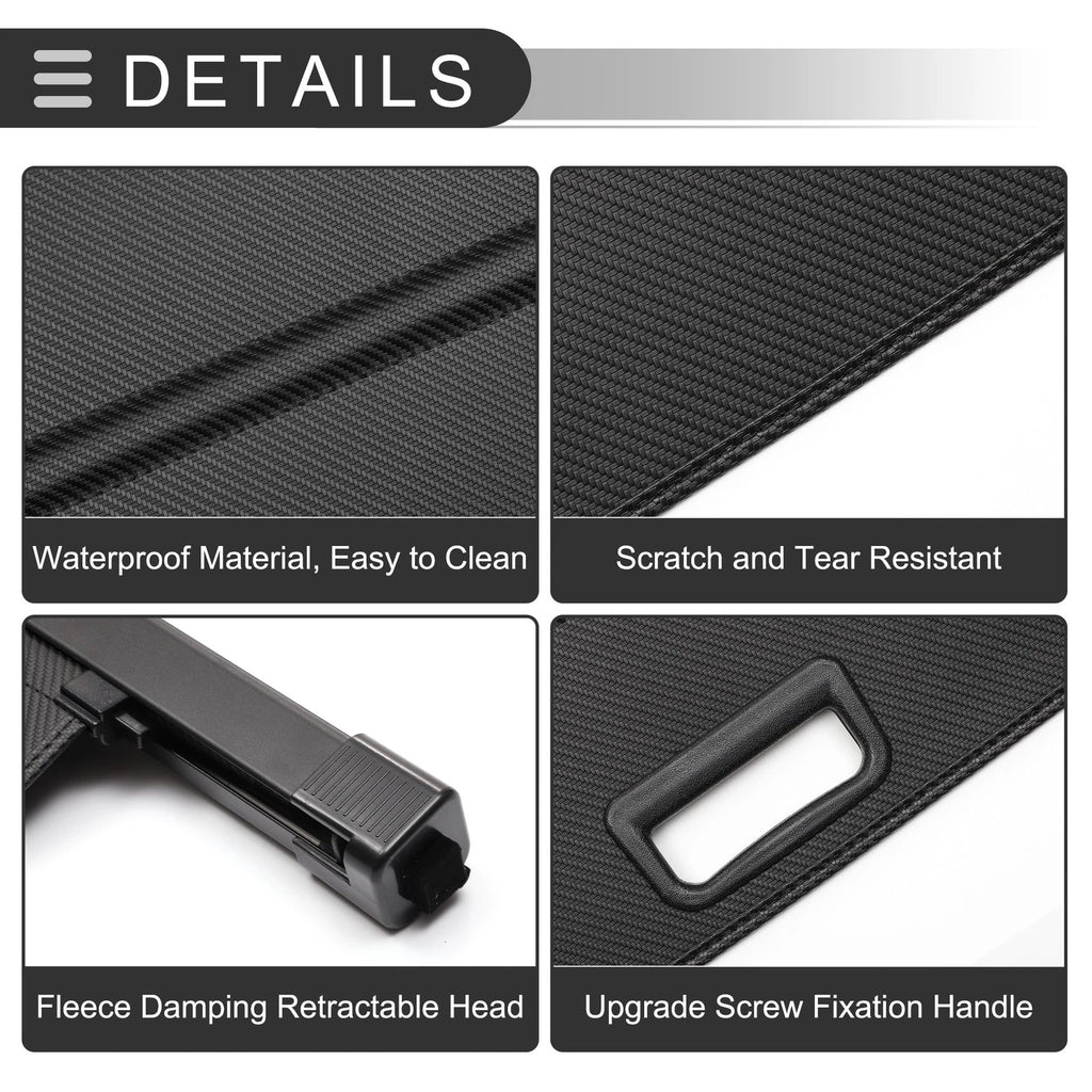 Retractable Cargo Cover for Mitsubishi Outlander (2008–2012) Carbon Fiber Black