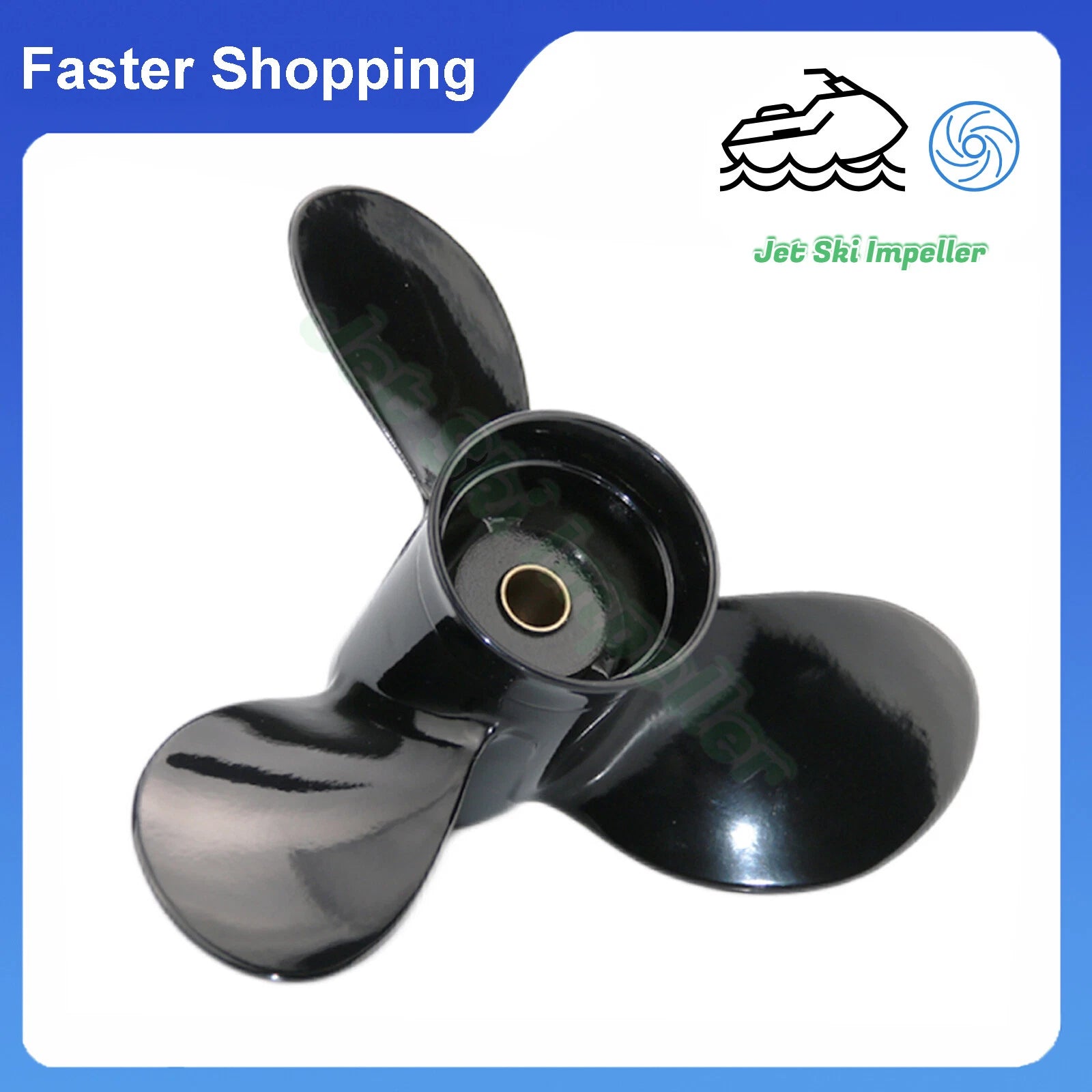 Propeller for Nissan Tohatsu 8-9.8 HP (3B2B64515-1) Aluminum 8.5x7.5 Pitch