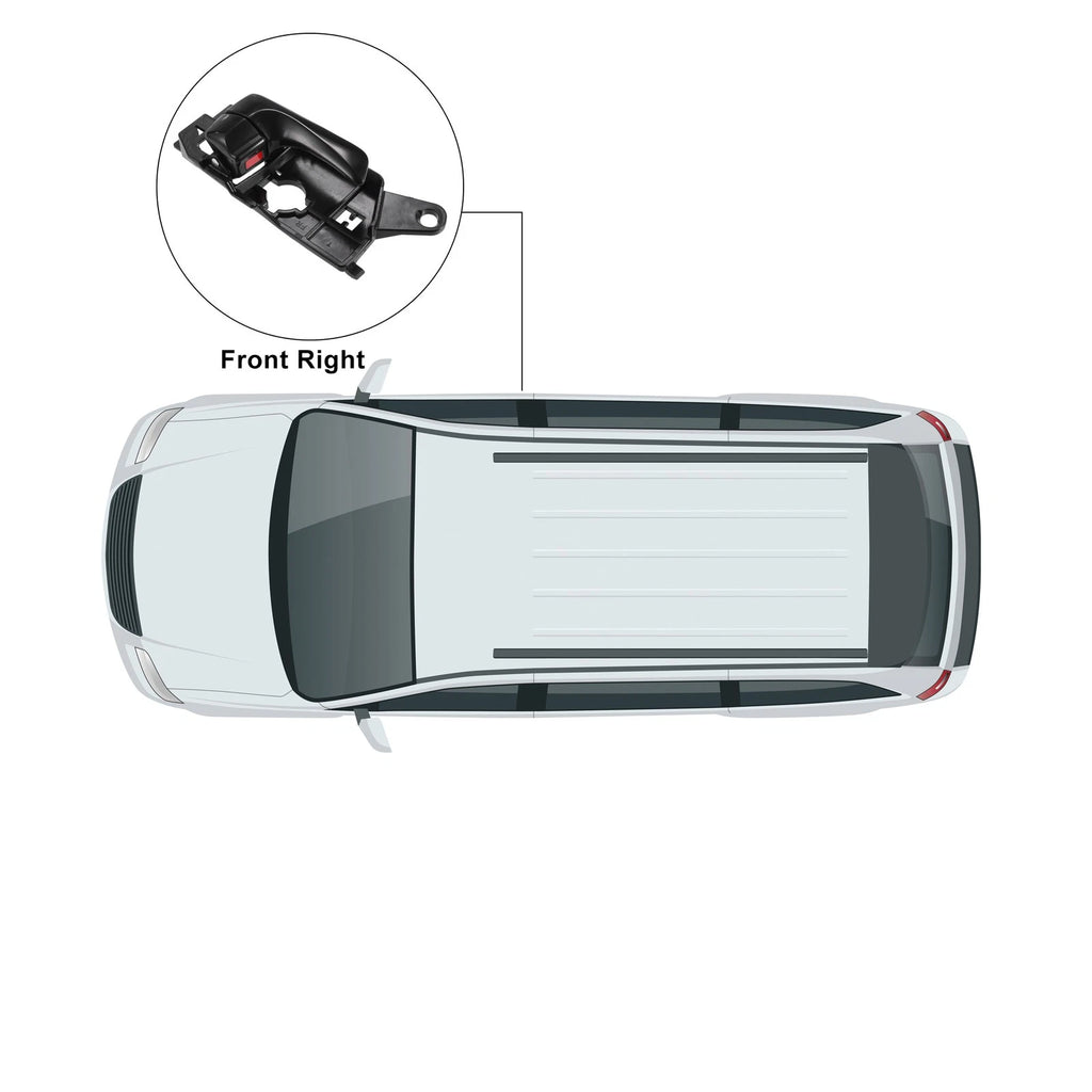 Front Right Interior Door Handle for Hyundai Sonata (2009–2010) No. 82620-3K520-HZ