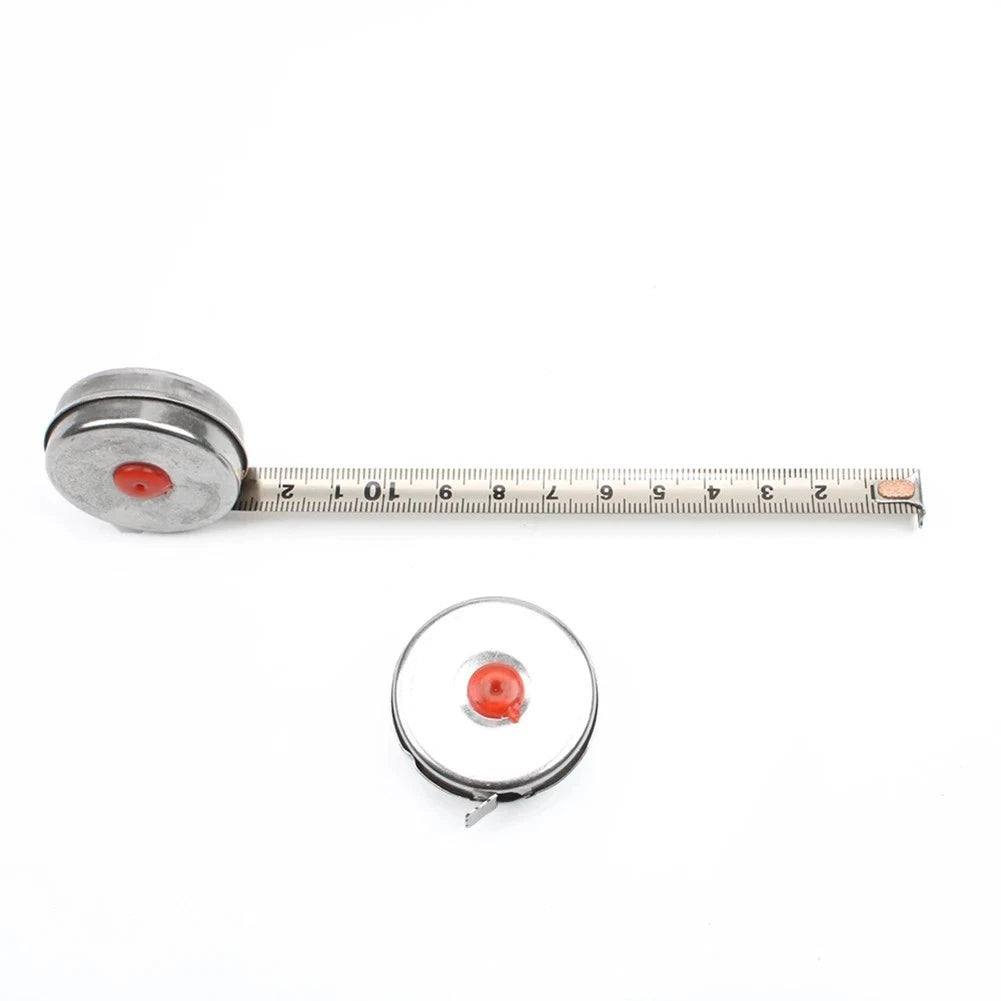 Tape Measure Ruler for Woodworking (Mini-Retractable, Stainless Steel)