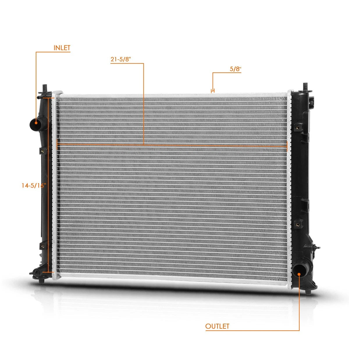 Aluminum Radiator for Honda Civic 2.0L (2016–2019) DPI-13583