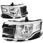 Set of 2 OE Style Headlight Lamps for Ford Flex (2013–2019) Chrome