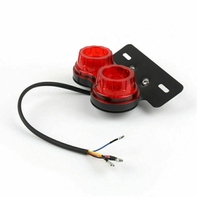 LED Rear Tail Light Brake Indicator for Motorcycle (12V, T9)