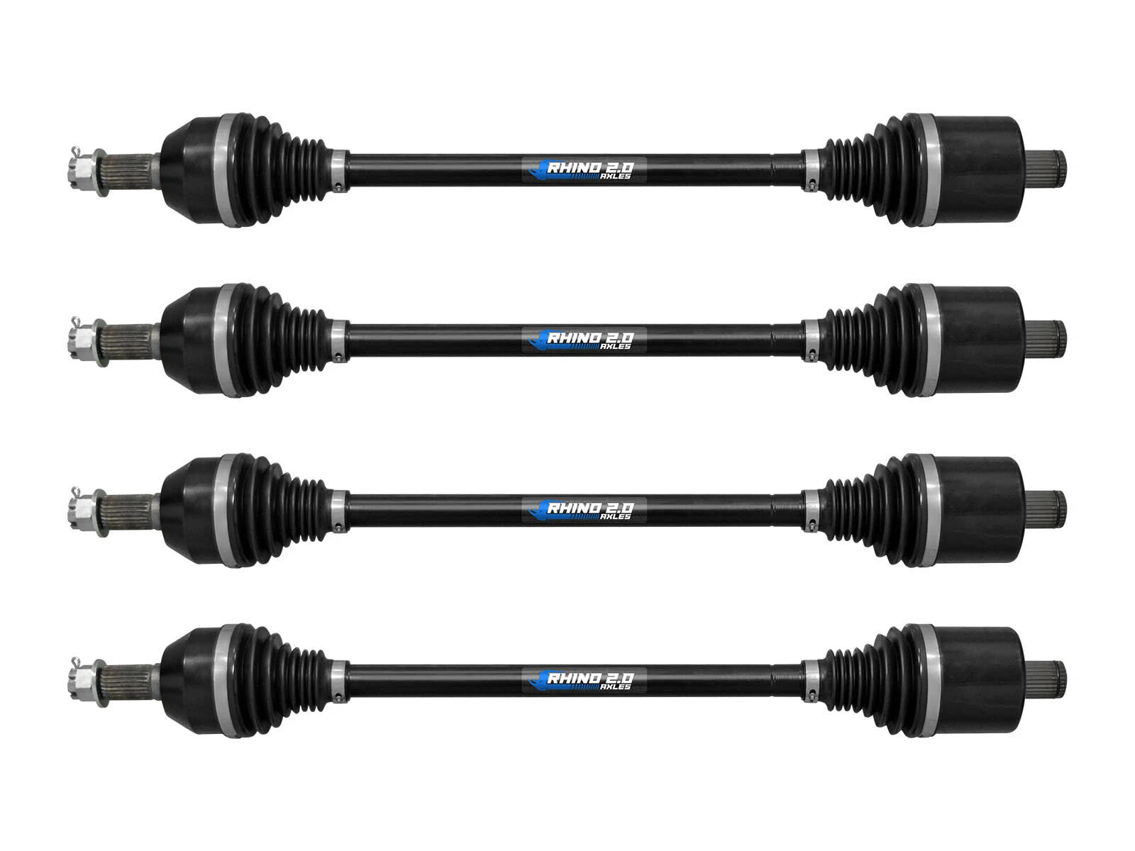 Set of 4 SuperATV Rhino 2.0 Stock Axles for Polaris RZR RS1 (2018–2021)