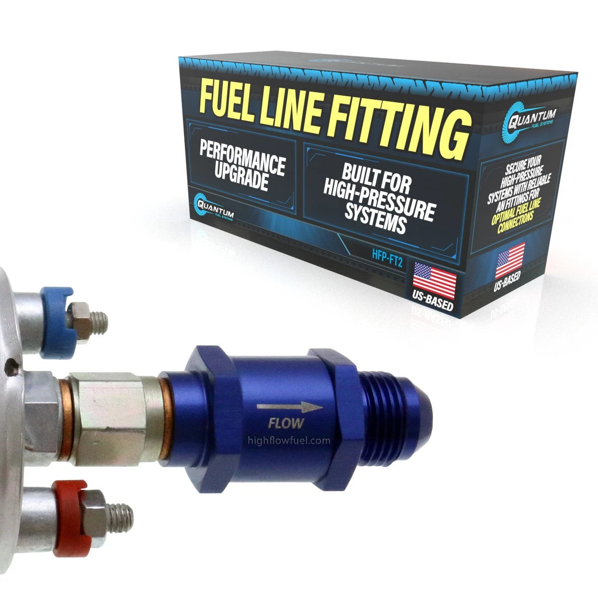 Inline Check Valve -6AN M12x1.5 for Bosch 044 Fuel Pump