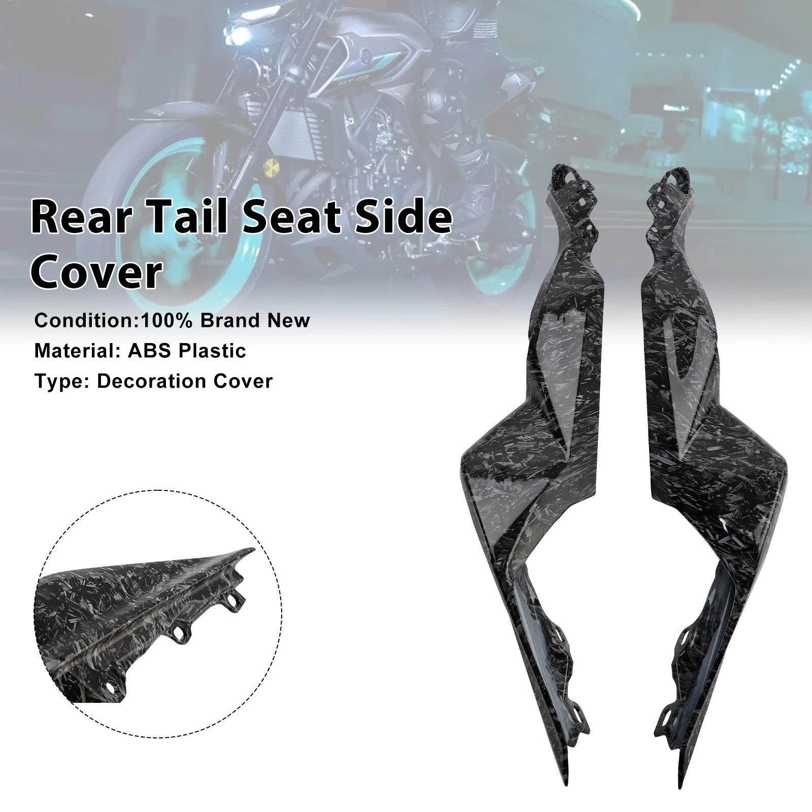Rear Tail Seat Side Cover Fairing for Yamaha YZF-R3 R25 MT-03 (2025–2026)