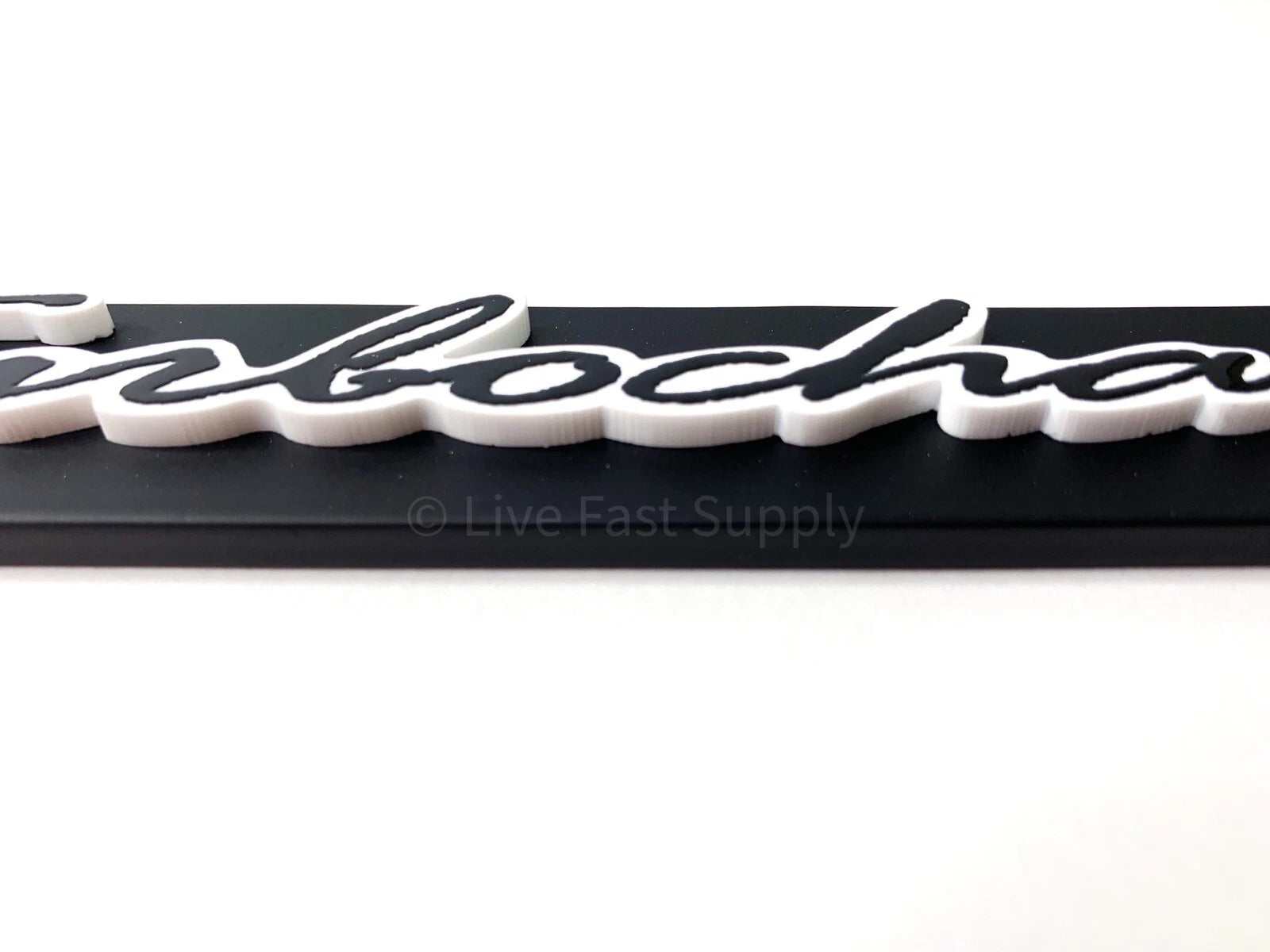 Premium License Plate Frame Turbocharged Matte Black for Toyota (2010–2015)