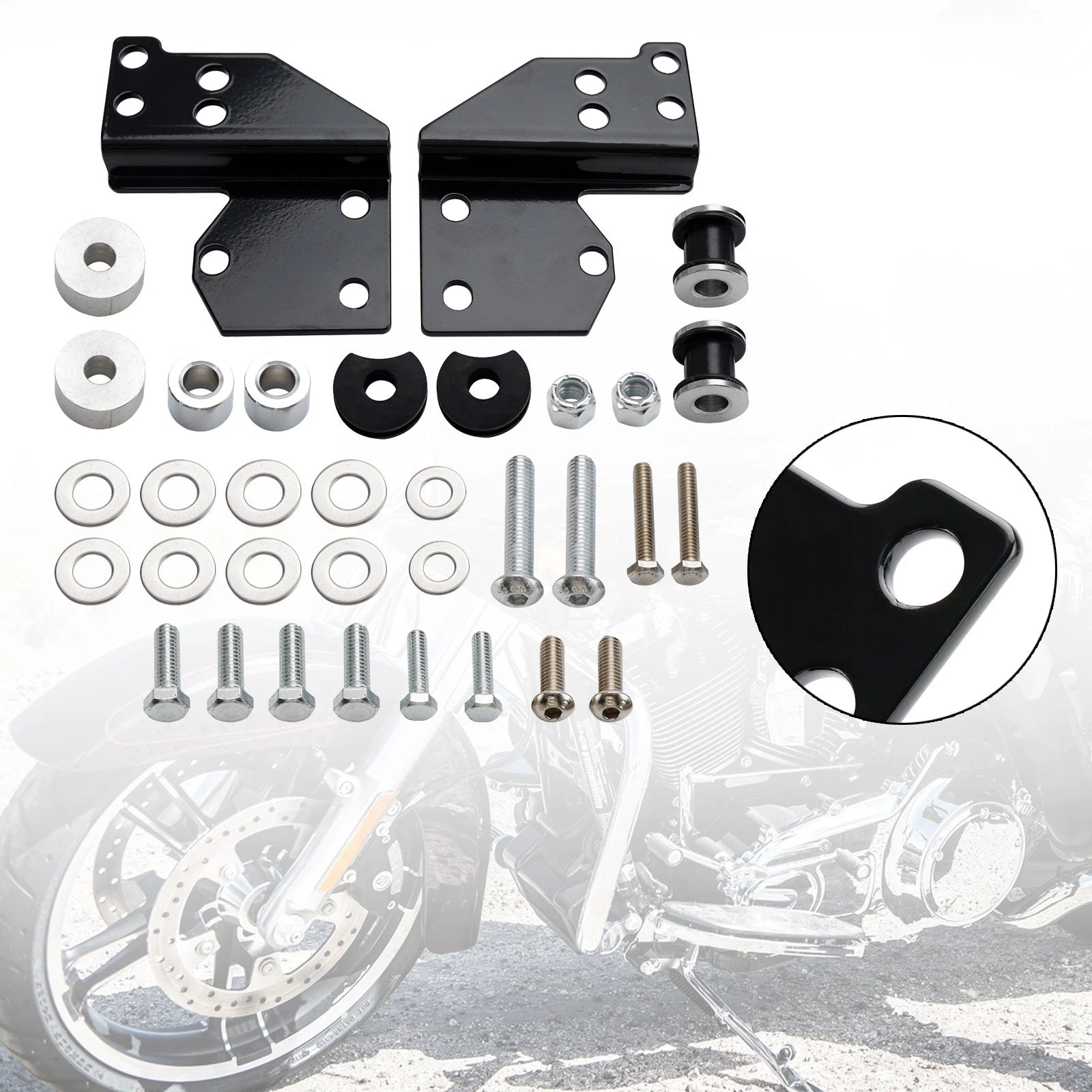 Sissy Bar Docking Hardware for Harley Road King, Road Glide, Street Glide (1997–2008)